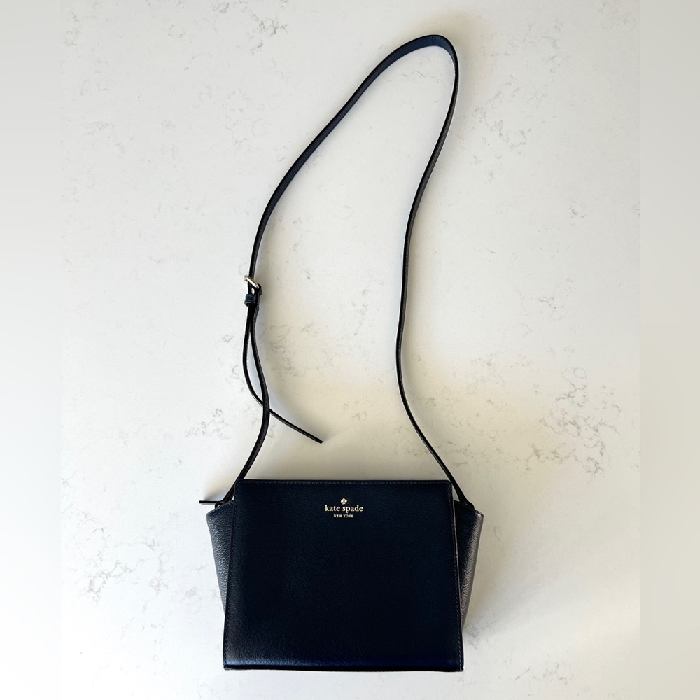 Kate Spade Grand Street Hayden Leather Crossbody - Dark Blue